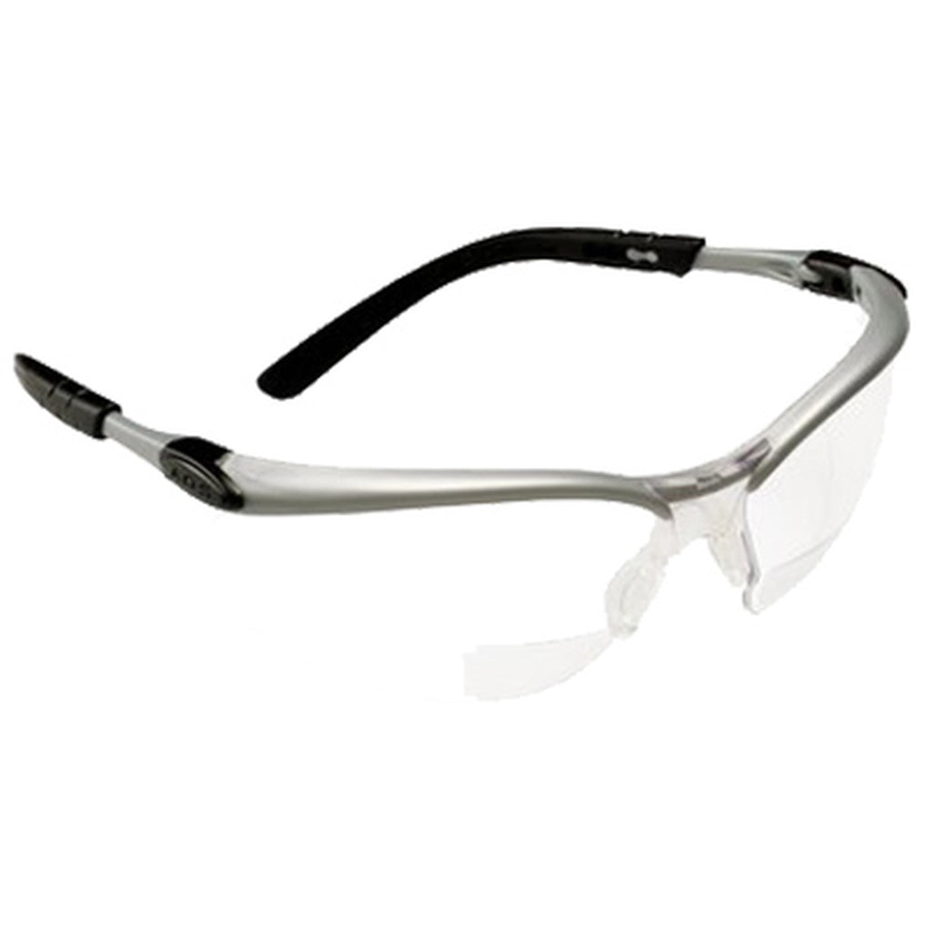 3M 11374 BX Reader Protective Eyewear 11374-00000-20 Clear Lens, Silver Frame, +1.5 Diopter 70071539566