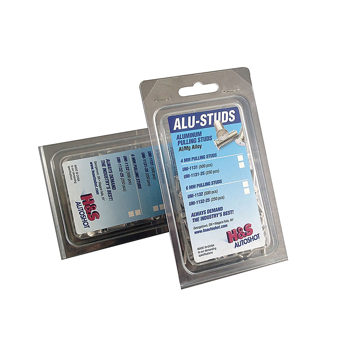 Hands Auto Shot - 1142 - Uni-Stud M4 Aluminum/Magnesium 250pk