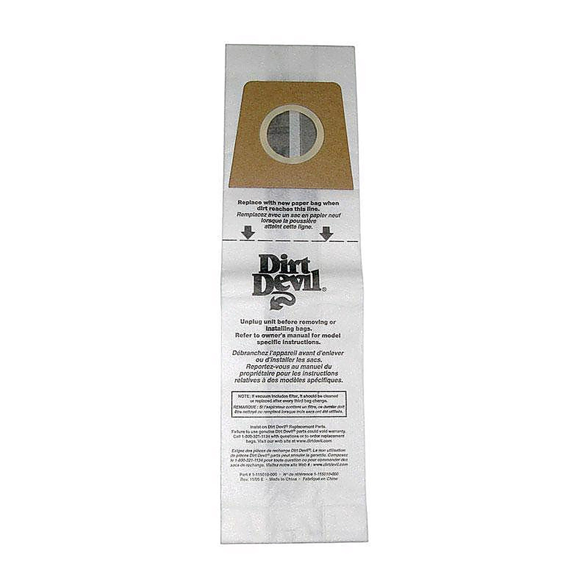 Dirt Devil - 3920047001 - Vacuum Bag 3 Pack Type U