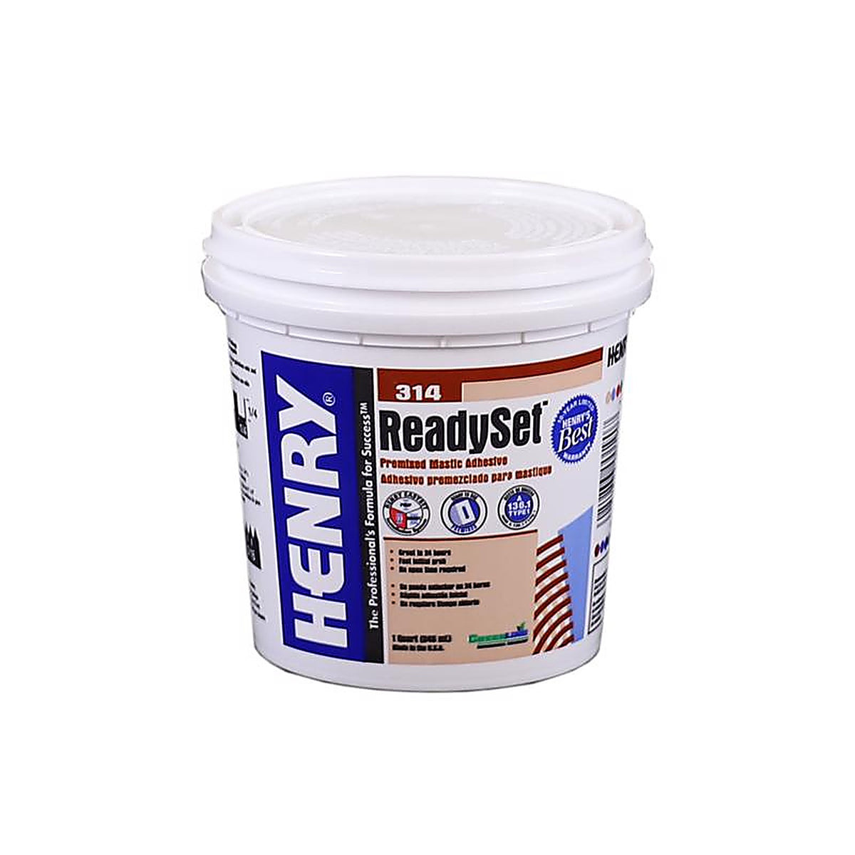 Henry 12255 314 ReadySet Ceramic Tile Adhesive 1 qt
