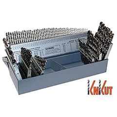 KnKut 115KK5 115 Piece Jobber Length Drill Bit Set Numbers, Letters, Fractions