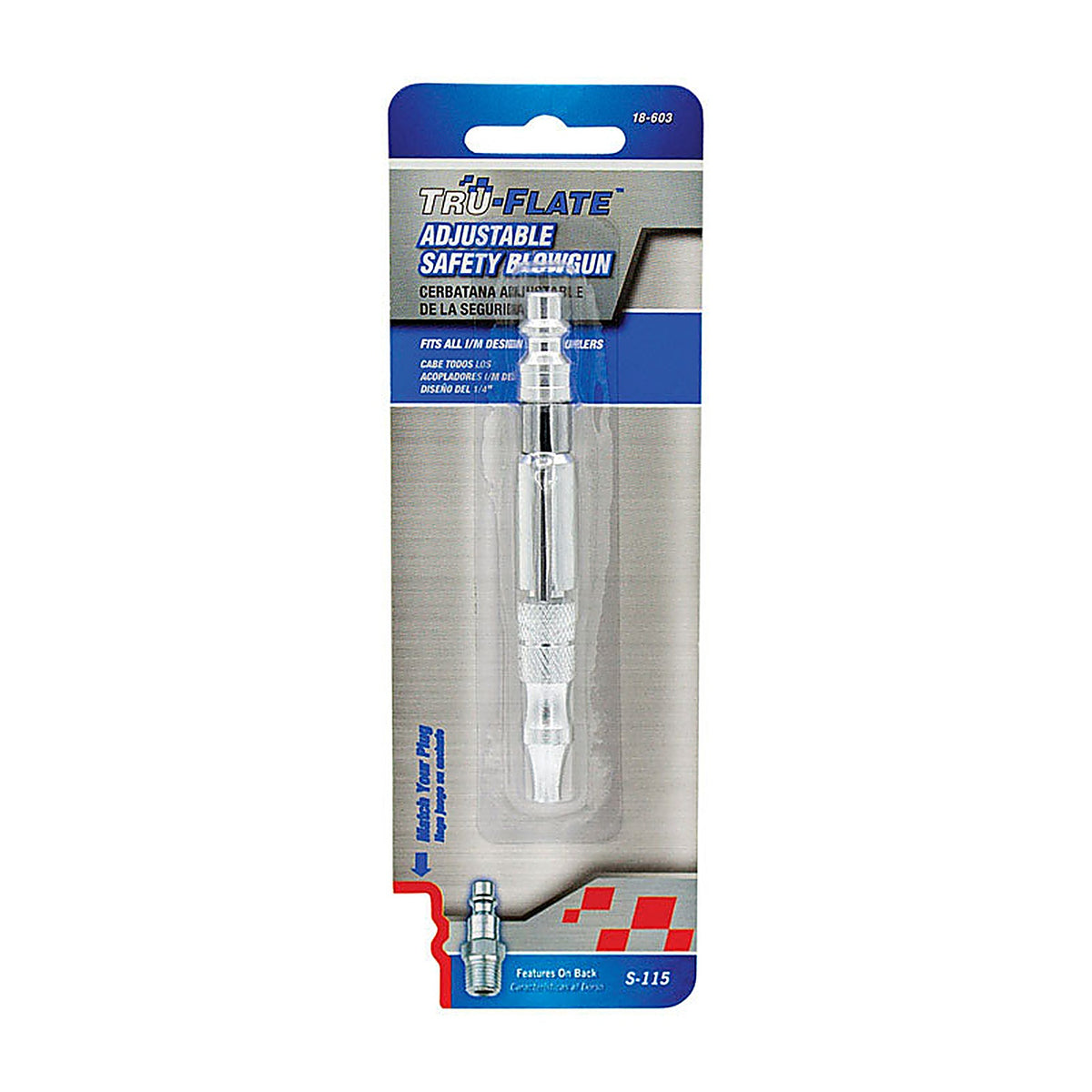 Tru-Flate TRFL18603 Steel Air Blow Gun 1/4 in.