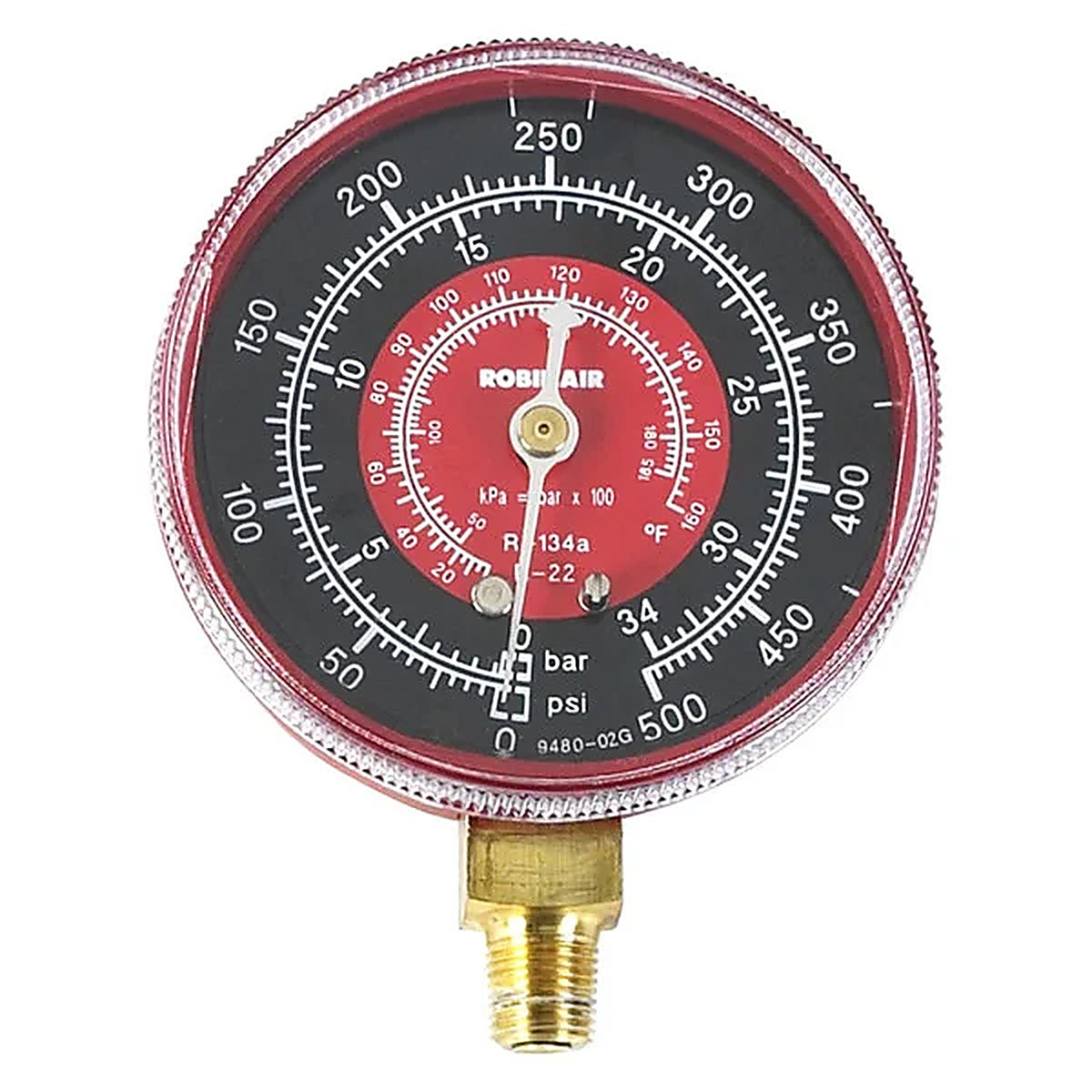 Robinair 11795 R134a High Side Gauge (Red)