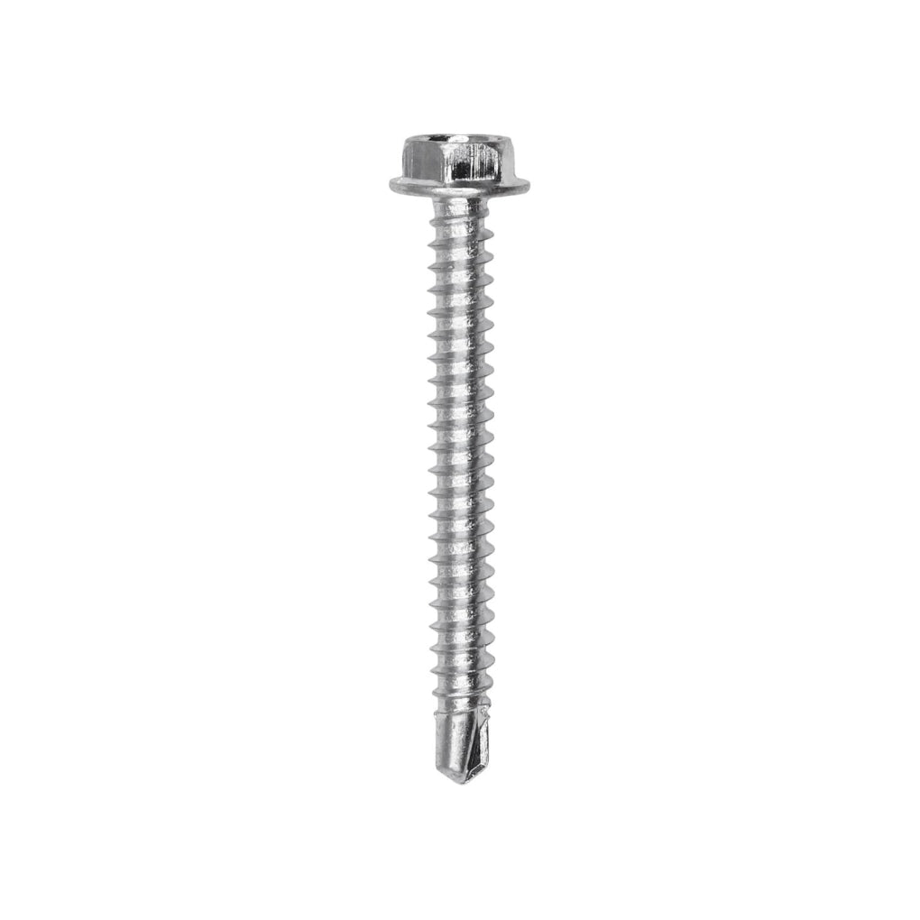 Auveco 11908 #8 X 1-1/2in. Indented Hex Washer Head Number 2 Teks Screw Zinc