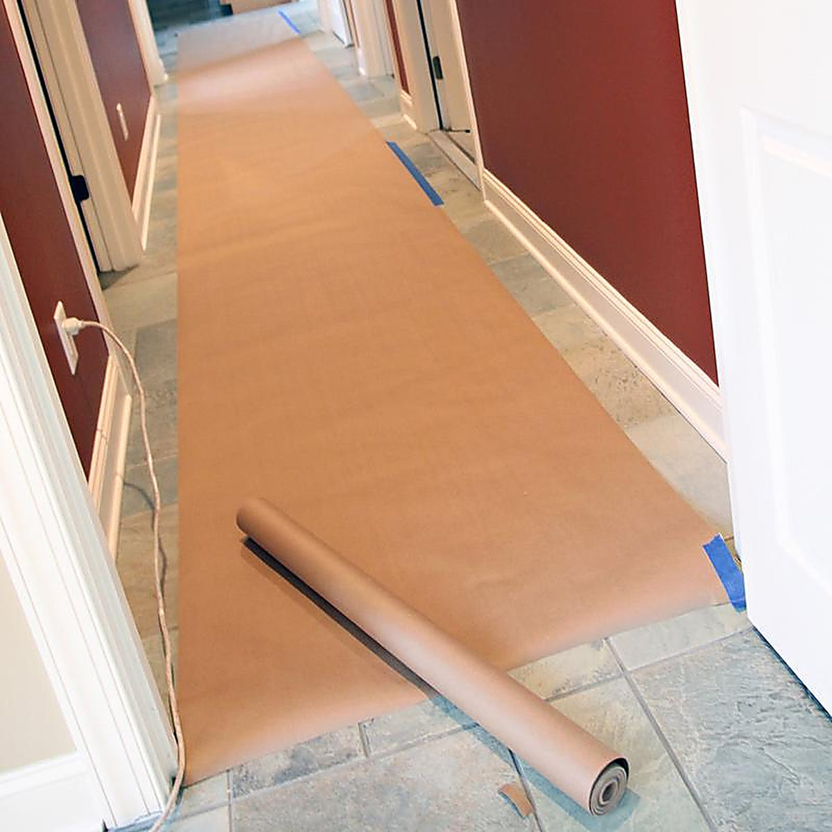 Trimaco 35140/25 35 in. W x 140 ft. L x 8 mil Kraft Flooring Paper 1/Pack