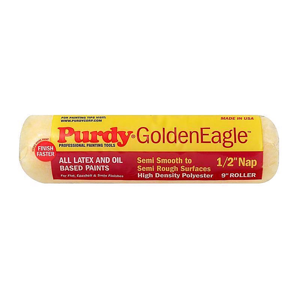 Purdy 144608093 GoldenEagle Polyester 9 in. W X 1/2 in. S Regular Paint Roller Cover 1 pk