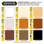 Minwax 110086666 Blend-Fil No. 8 Dark Walnut, Driftwood, Early American, Provincial Wood Pencil 1 oz