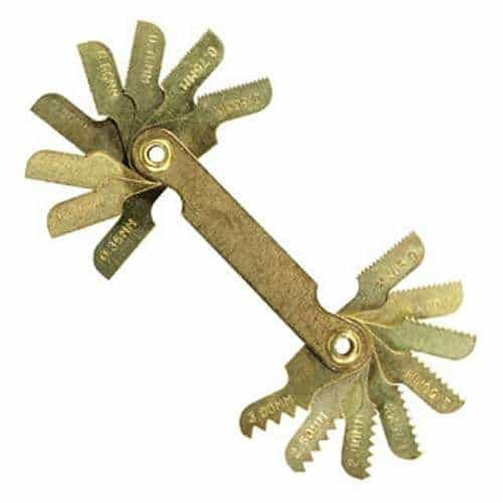 Irwin Hanson 12018 18 Leaf Metric Thread Pitch Gauge, Carded