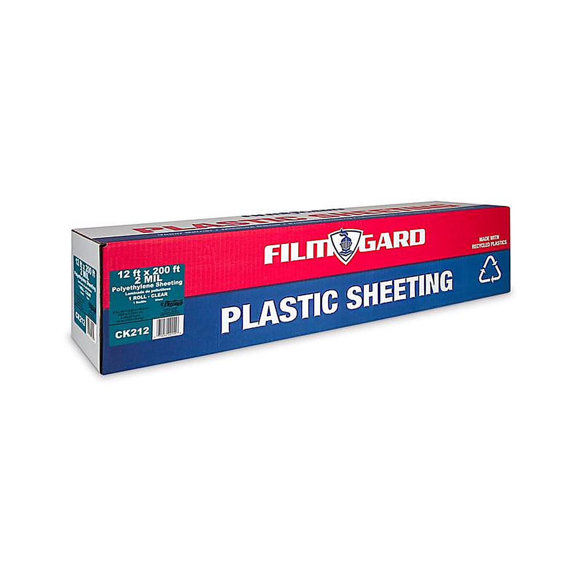 Film-Gard - 625815 - 12 Ft. W X 200 Ft. L X 2 Mil Professional Grade Polyethylene Sheeting 1 Pack
