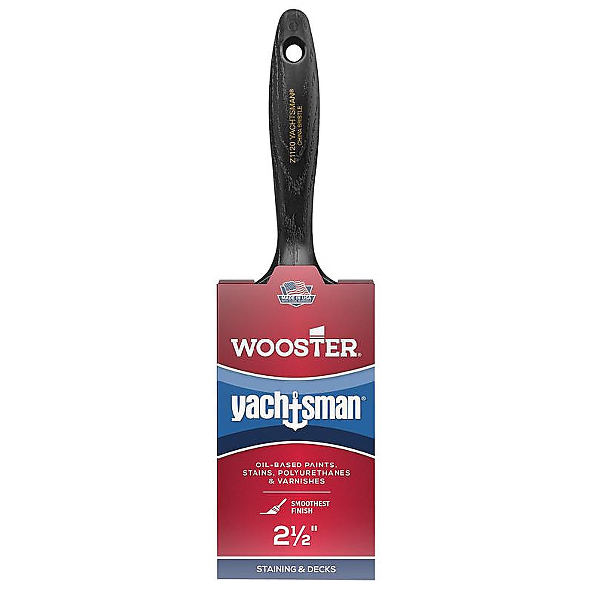 Wooster Z1120-2.5 Yachtsman 2-1/2 in. Chiseled Paint Brush