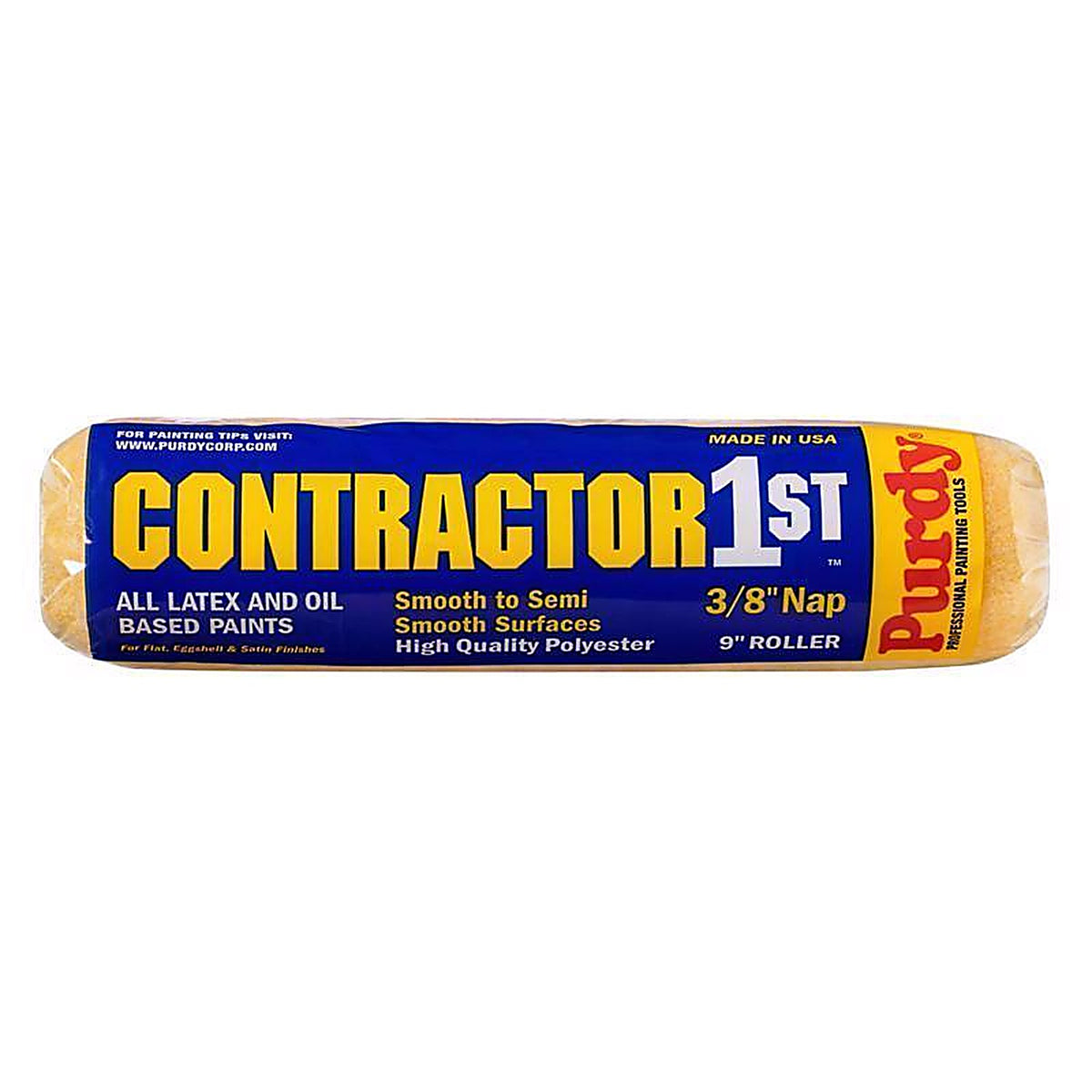 Purdy 144688092 Contractor 1st Polyester 9 in. W X 3/8 in. S Paint Roller Cover 1 pk