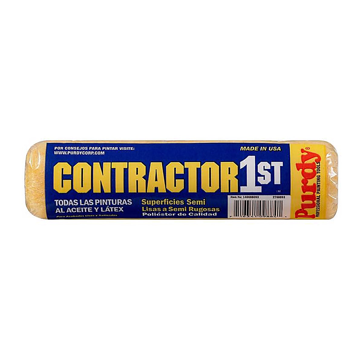 Purdy 144688093 Contractor 1st Polyester 9 in. W X 1/2 in. S Paint Roller Cover 1 pk