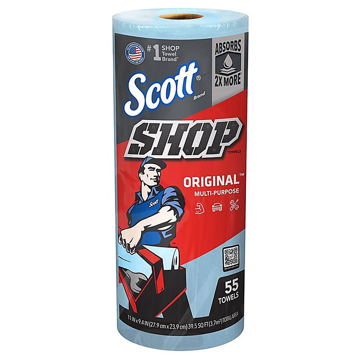 Scott 75130 Original Paper Shop Towels 10.4 in. W X 11 in. L 55 pk