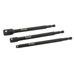 Titan 12086 6in. Long Socket Adapter Set, 3pc
