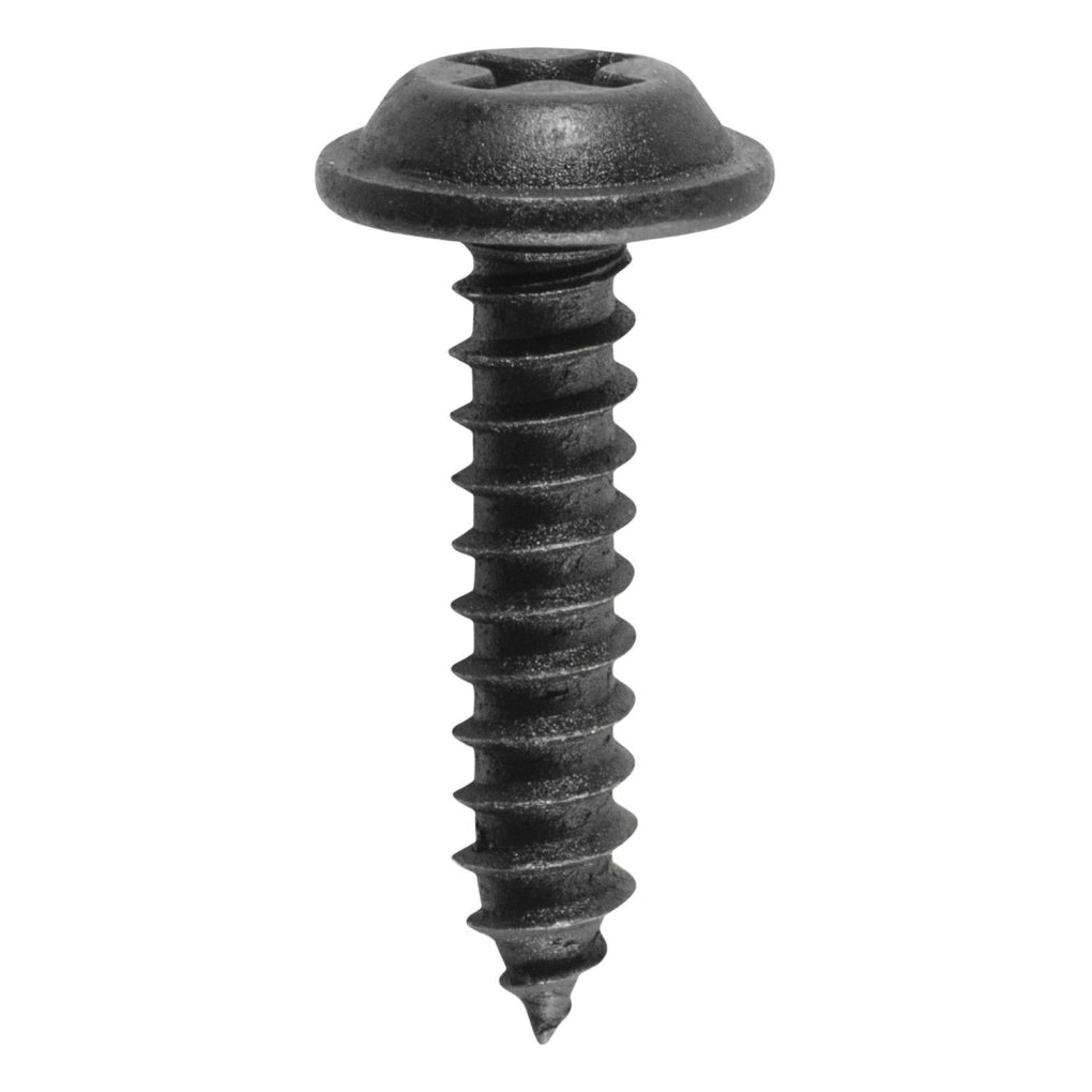 Auveco 12215 Phillips Flat Washer Head Tapping Screw 8 X 3/4in. Black