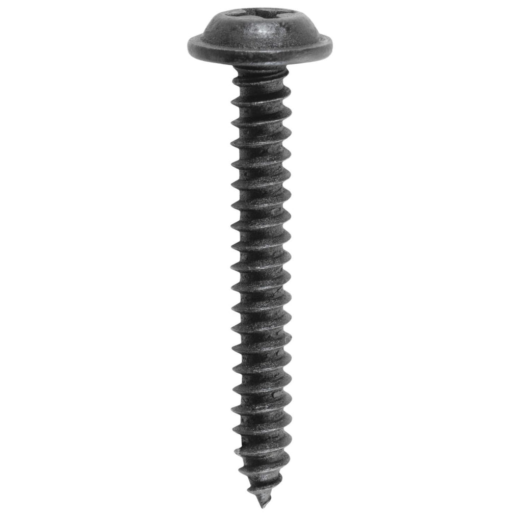 Auveco 12217 Phillips Flat Washer Head Tapping Screw 8 X 1-1/4in. Black