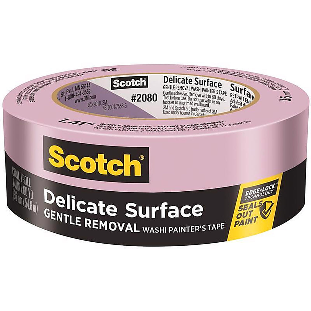 3M 2080-36EC Scotch 1.41in. W X 60 yd L Purple Medium Strength Painters Tape