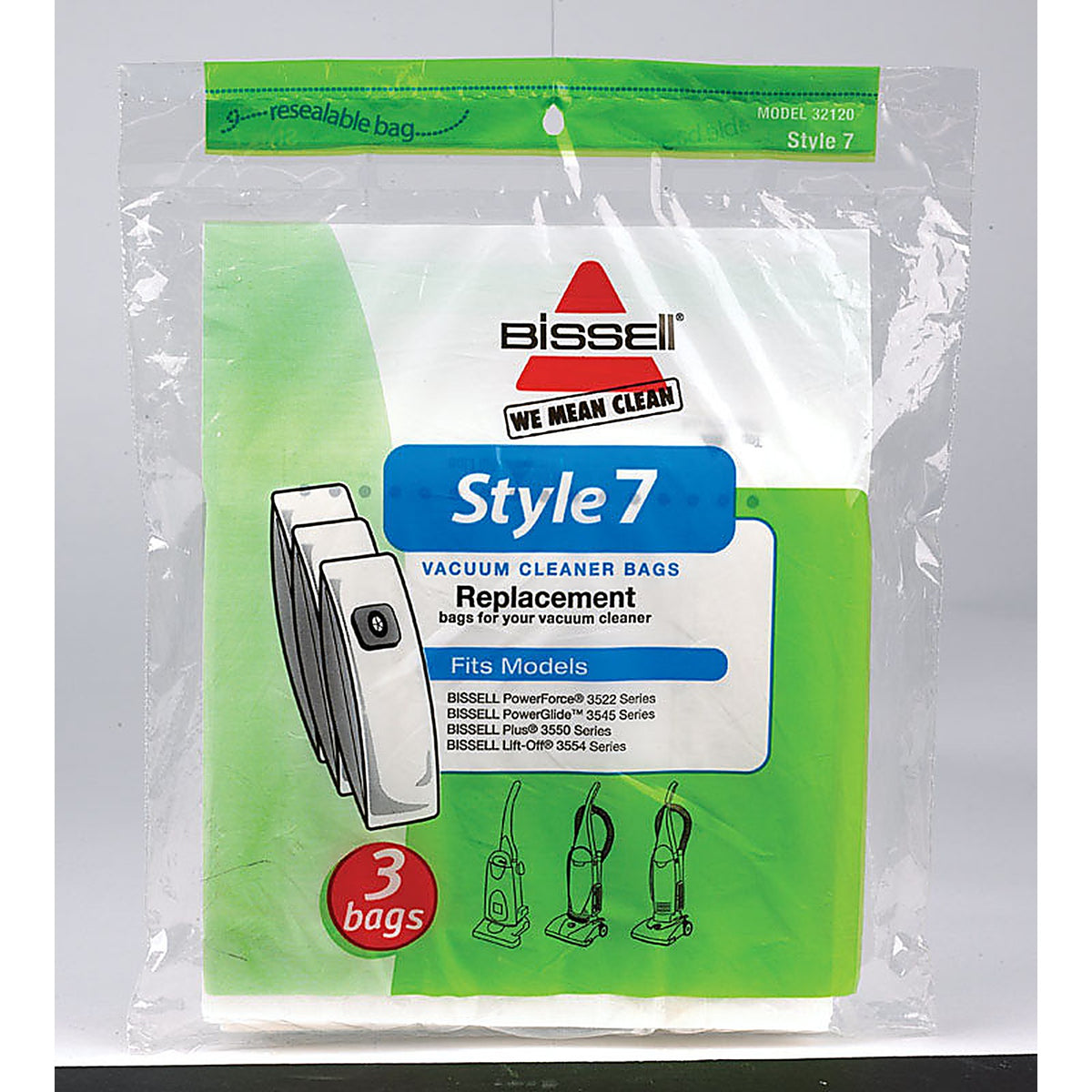 Bissell 32120 Vacuum Bag For Upright Vacuums 3 pk