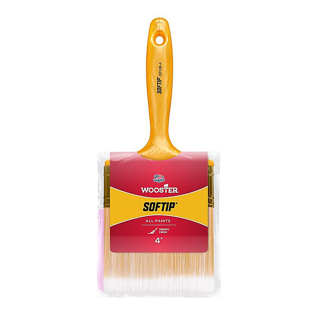 Wooster Q3108-4 Softip 4 in. W Flat Paint Brush