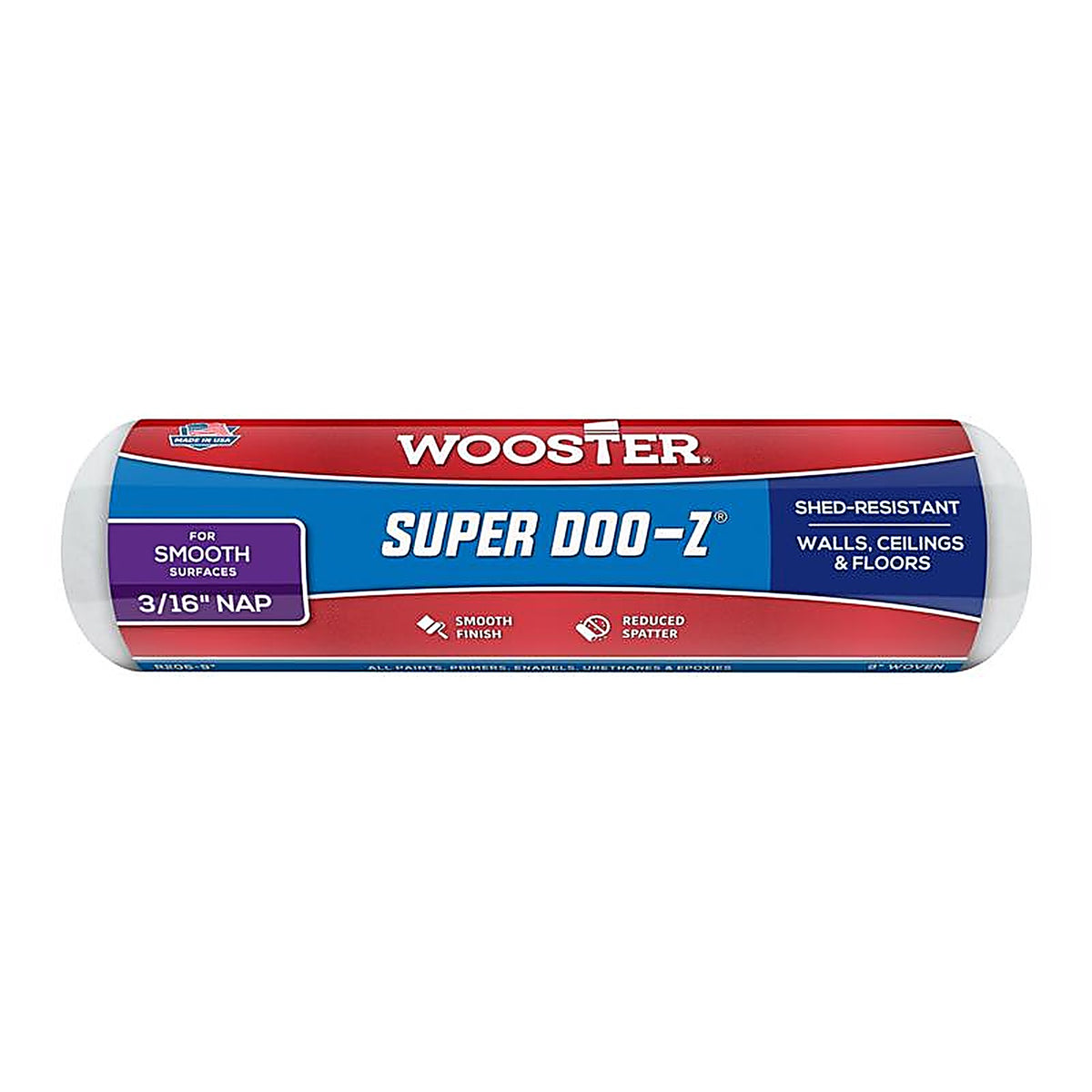 Wooster R206-9 Super Doo-Z Fabric 9 in. W x 3/16 in. Paint Roller Cover 1/Pack