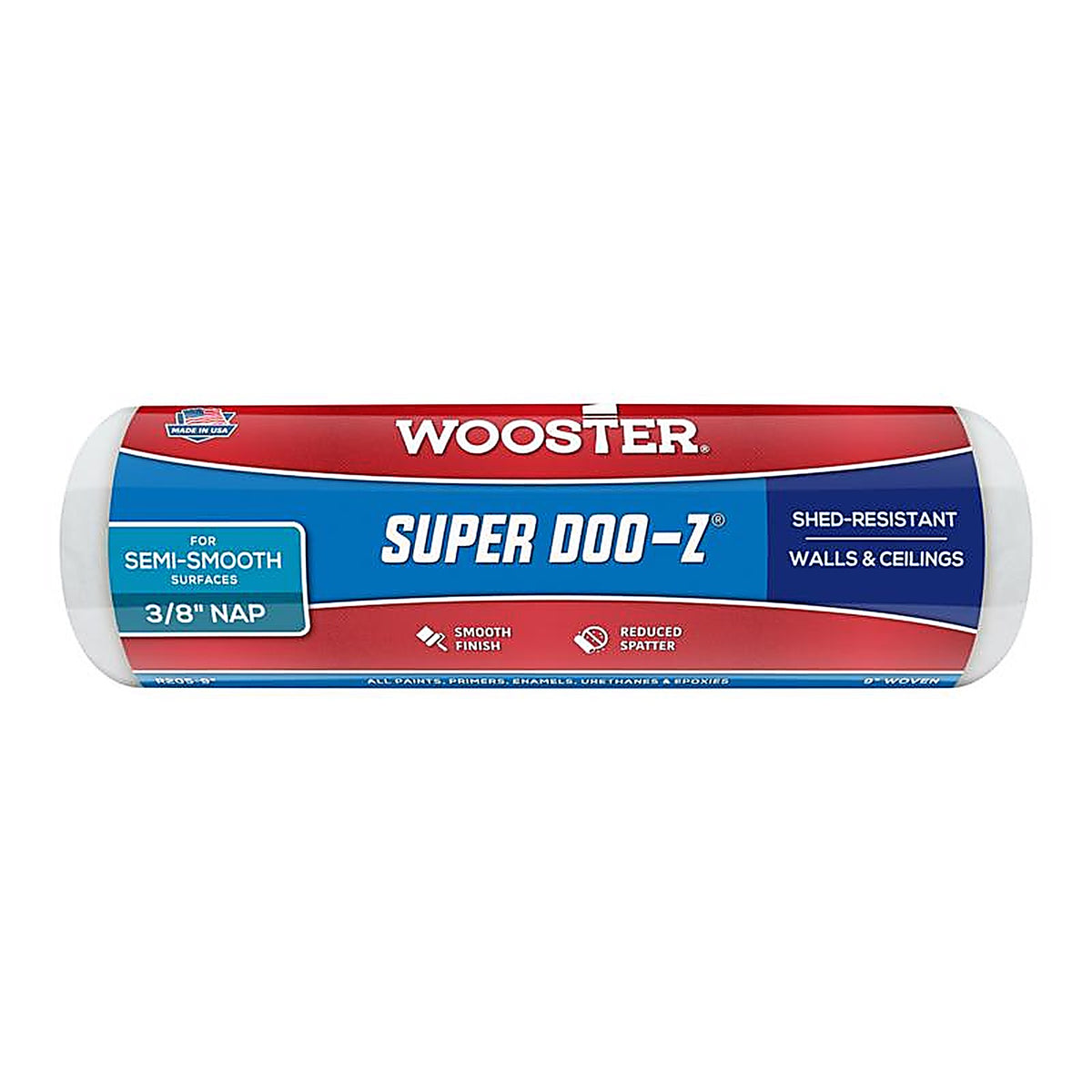 Wooster R205-9 Super Doo-Z Fabric 9 in. W x 3/8 in. Paint Roller Cover 1/Pack
