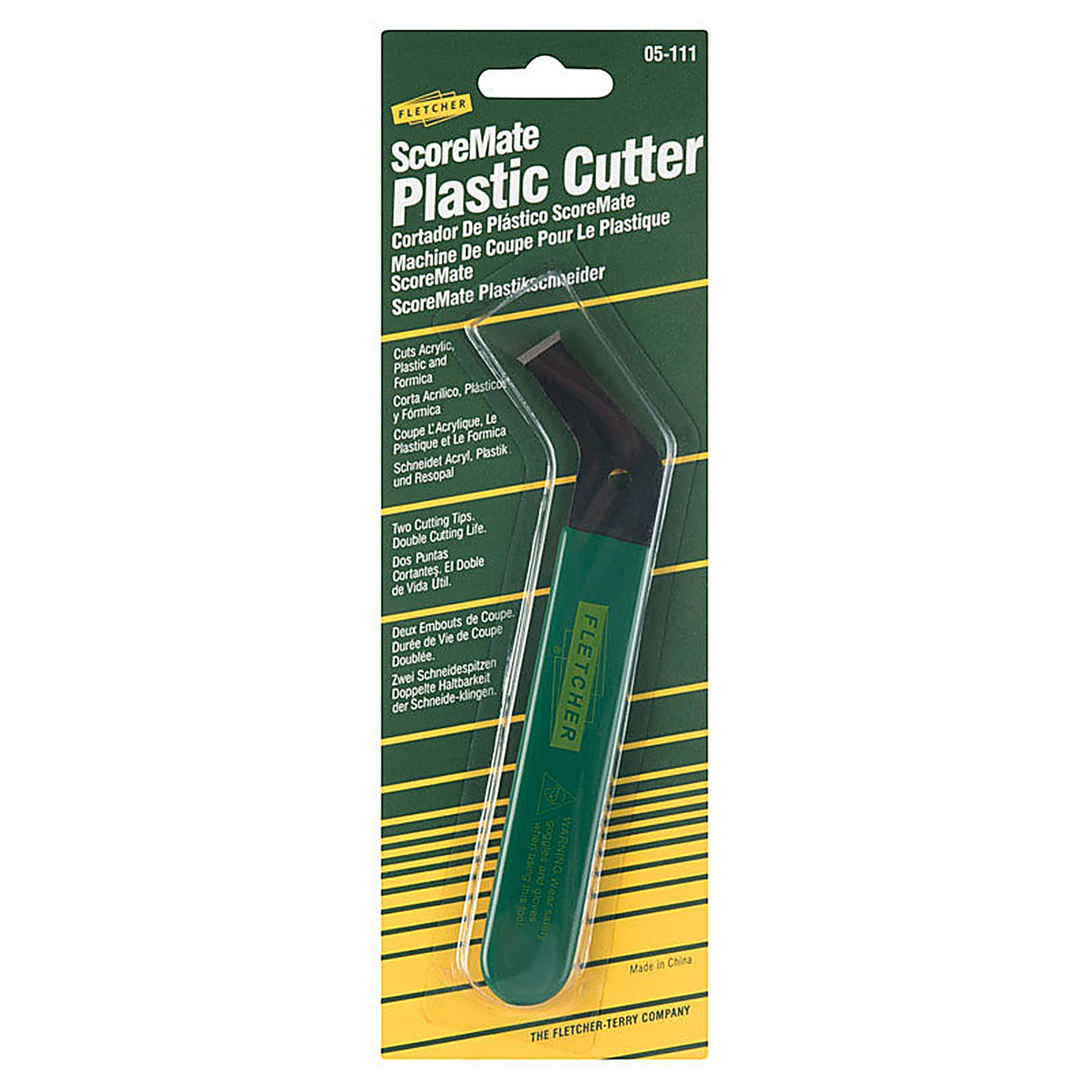 Fletcher-Terry 05-111 ScoreMate Plastic 4 in. Fixed Blade Cutter Green 1 pk