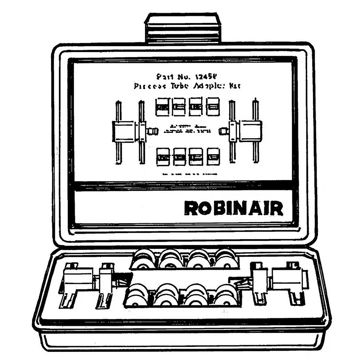 Robinair 12458 Process Tube Adapter Kit