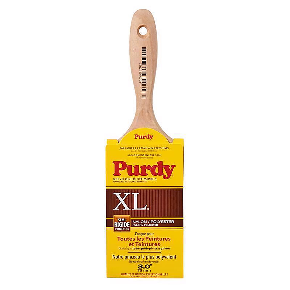 Purdy 144380330 XL Sprig 3 in. Medium Stiff Flat Trim Paint Brush