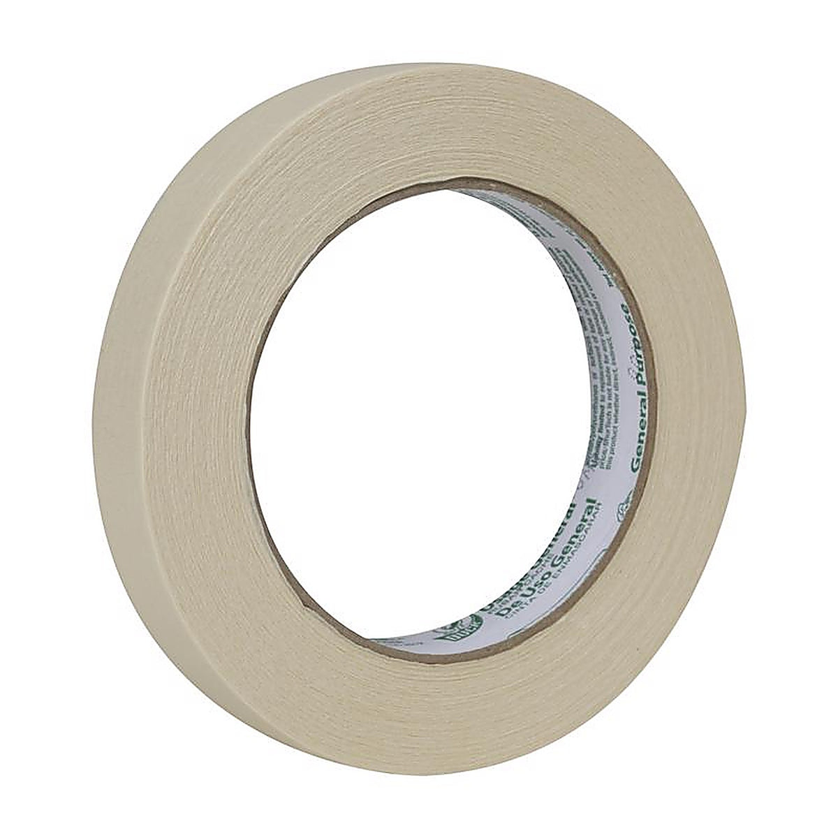 Duck 286501 0.7 in. W x 60 yd. L White High Strength Masking Tape 1/Pack