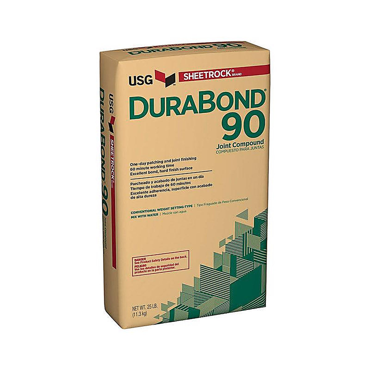 USG 381630 Sheetrock DuraBond 90 Natural Joint Compound 25 lb