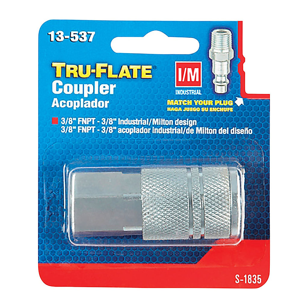 Tru-Flate TRFL13537 Steel Quick Change Coupler 3/8 in. Female 1 pc