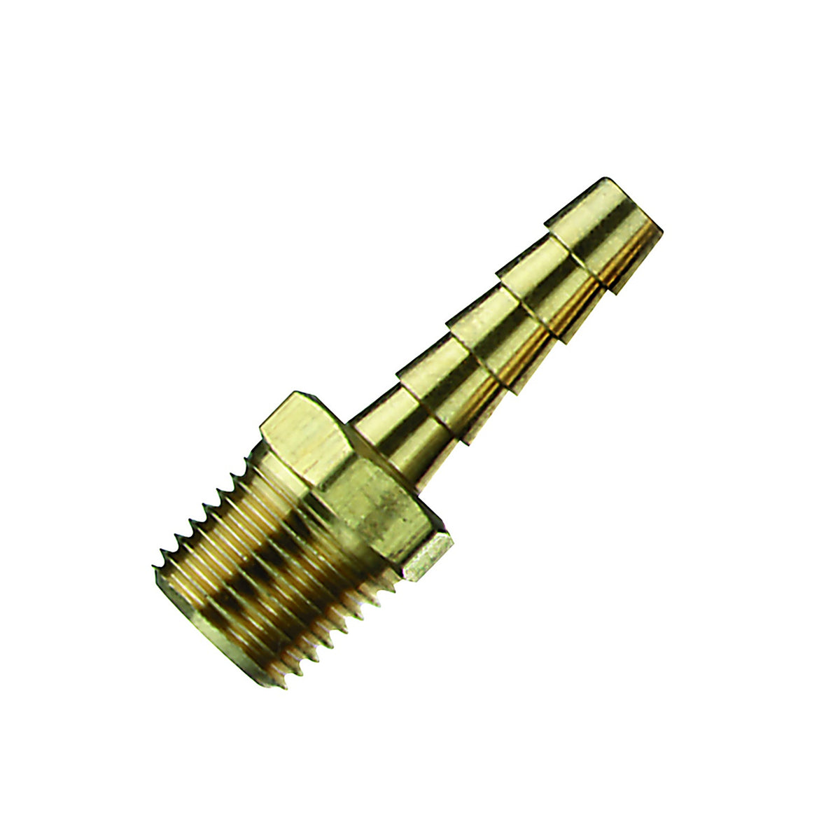 Tru-Flate TRFL21123 Brass Barb Hose Fitting 1/4 in. Male 1 pc