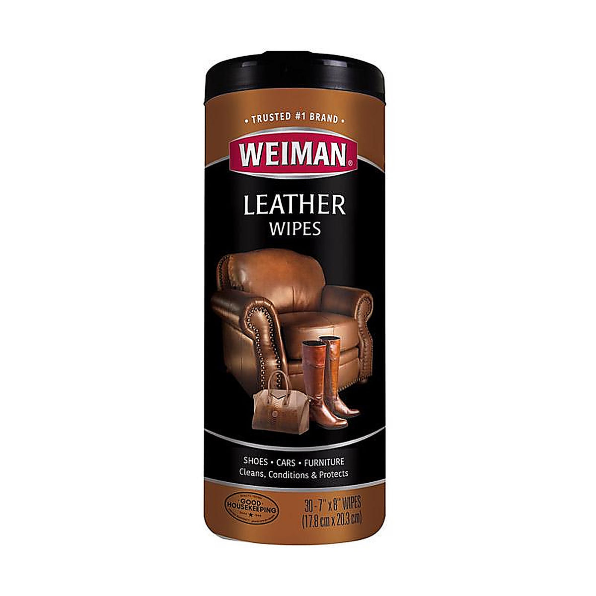 Weiman - 91 - Lemon Scent Leather Wipes 30 Pack Wipes