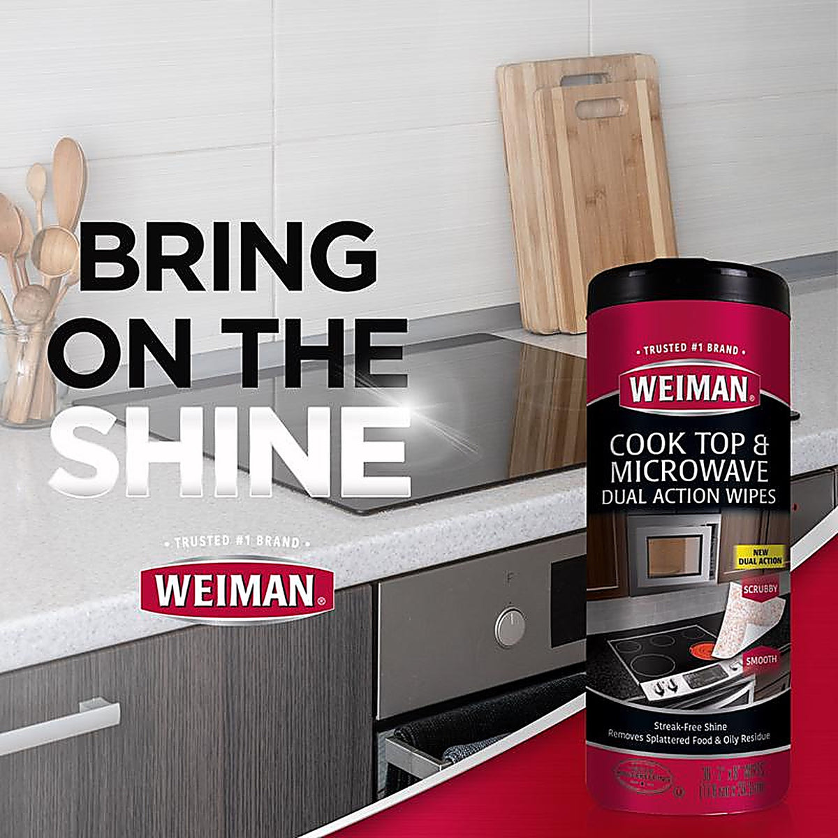 Weiman - 90A - No Scent Cooktop Cleaner 30 CT Wipes