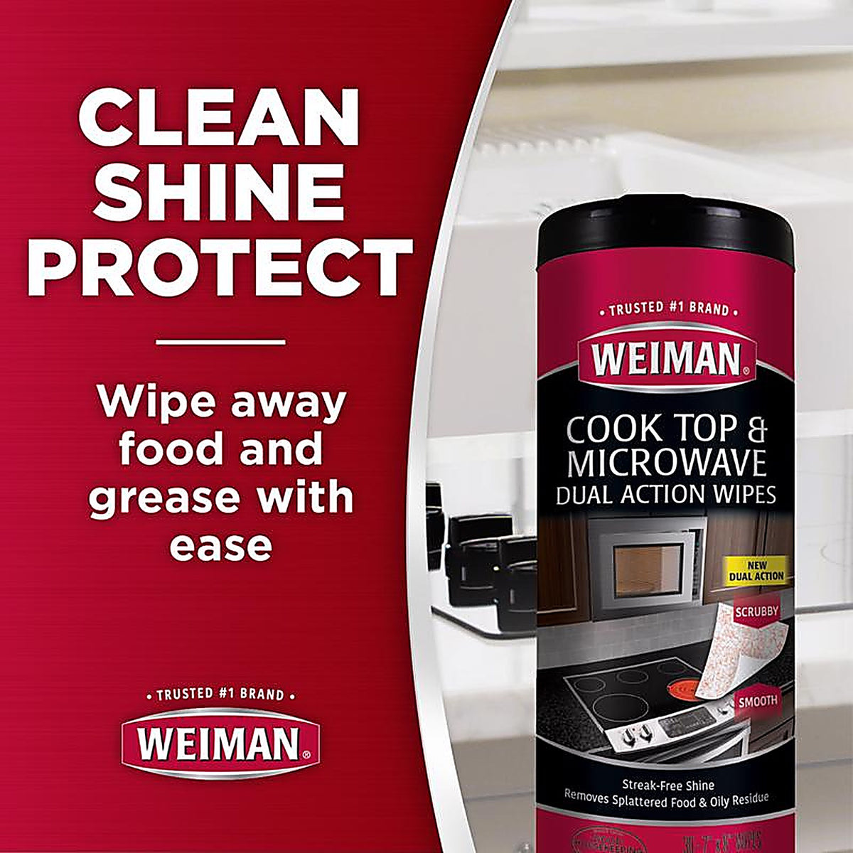 Weiman - 90A - No Scent Cooktop Cleaner 30 CT Wipes