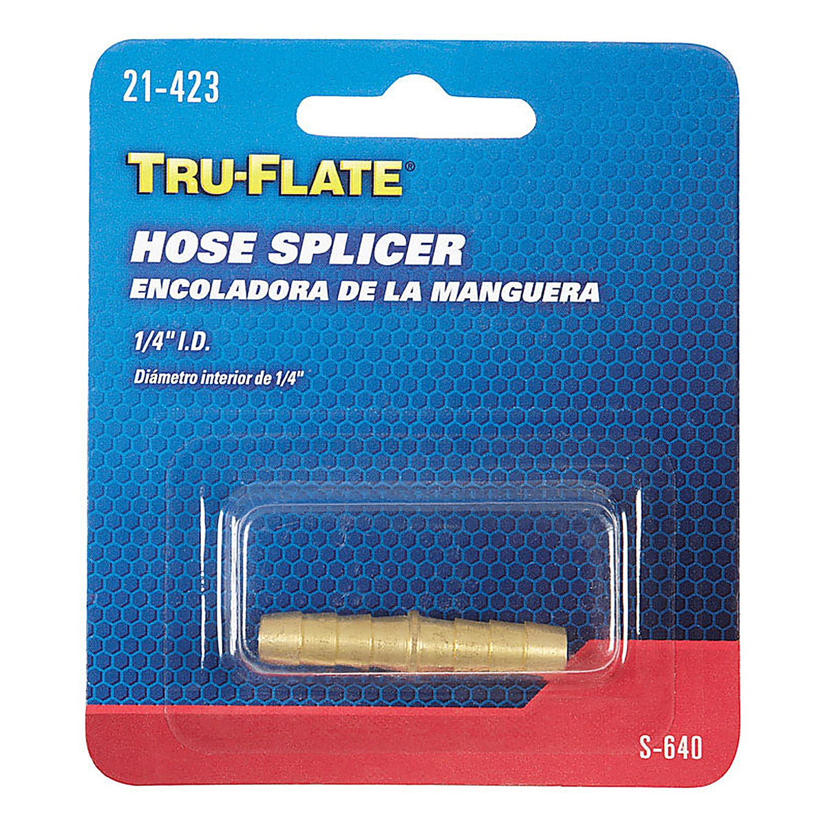 Tru-Flate TRFL21423 Brass Hose Splicer 1/4 in. 1 pc