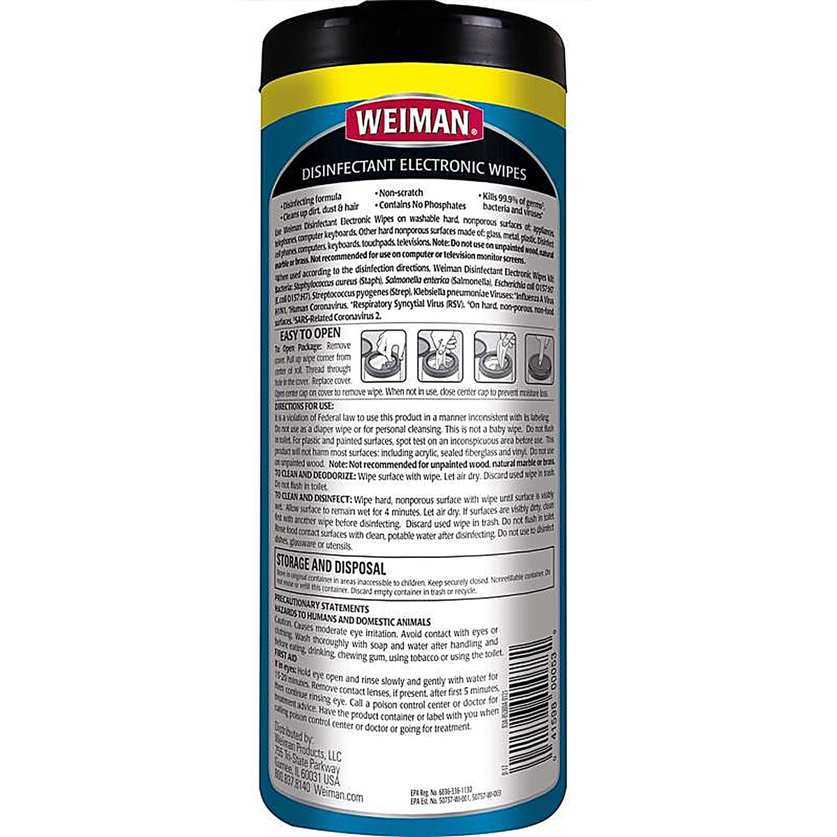 Weiman - 93A - Electronic Wipes 30 Pack Wipes