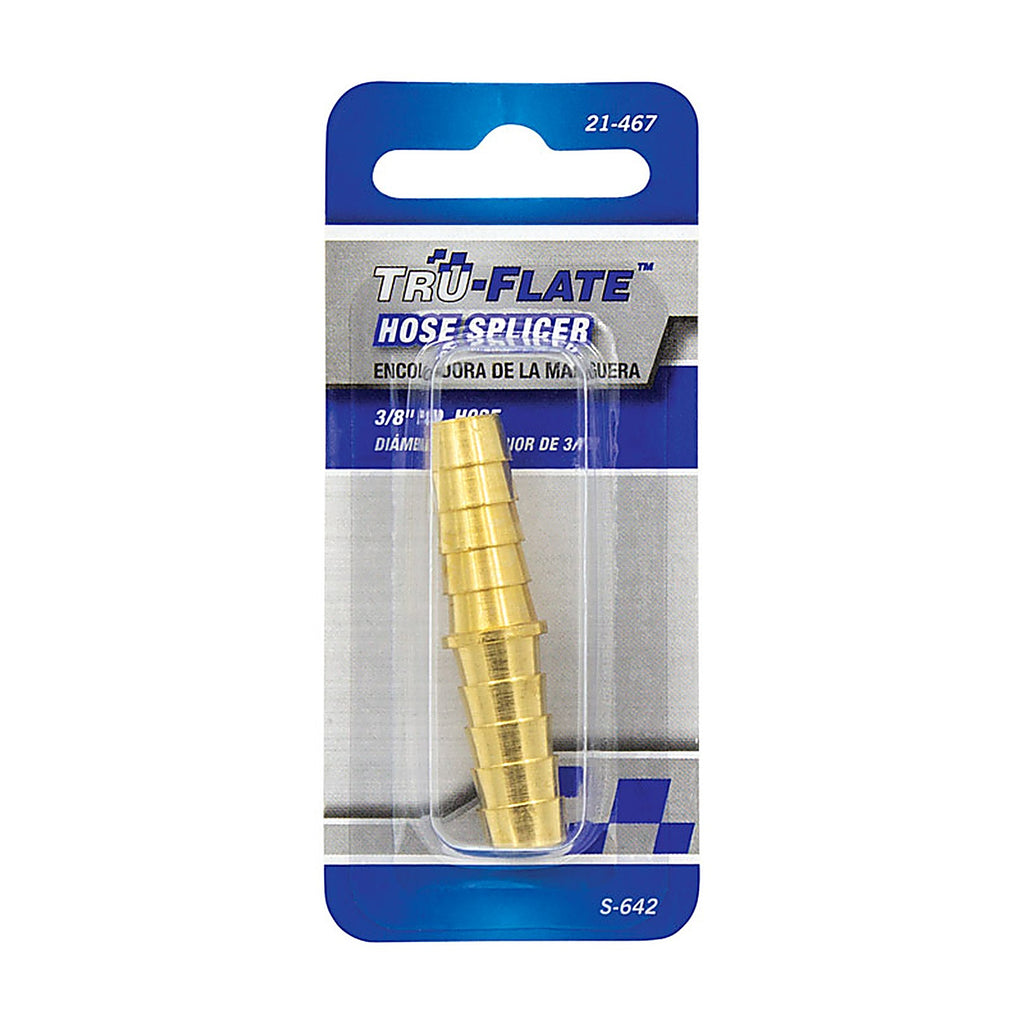 Tru-Flate TRFL21467 Brass Hose Splicer 3/8 1 pc