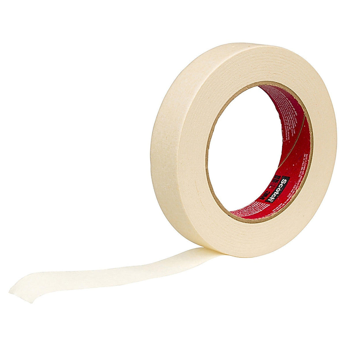 3M 2050-24A Scotch 0.94 in. W x 60.1 yd. L Beige Medium Strength Masking Tape 1/Pack