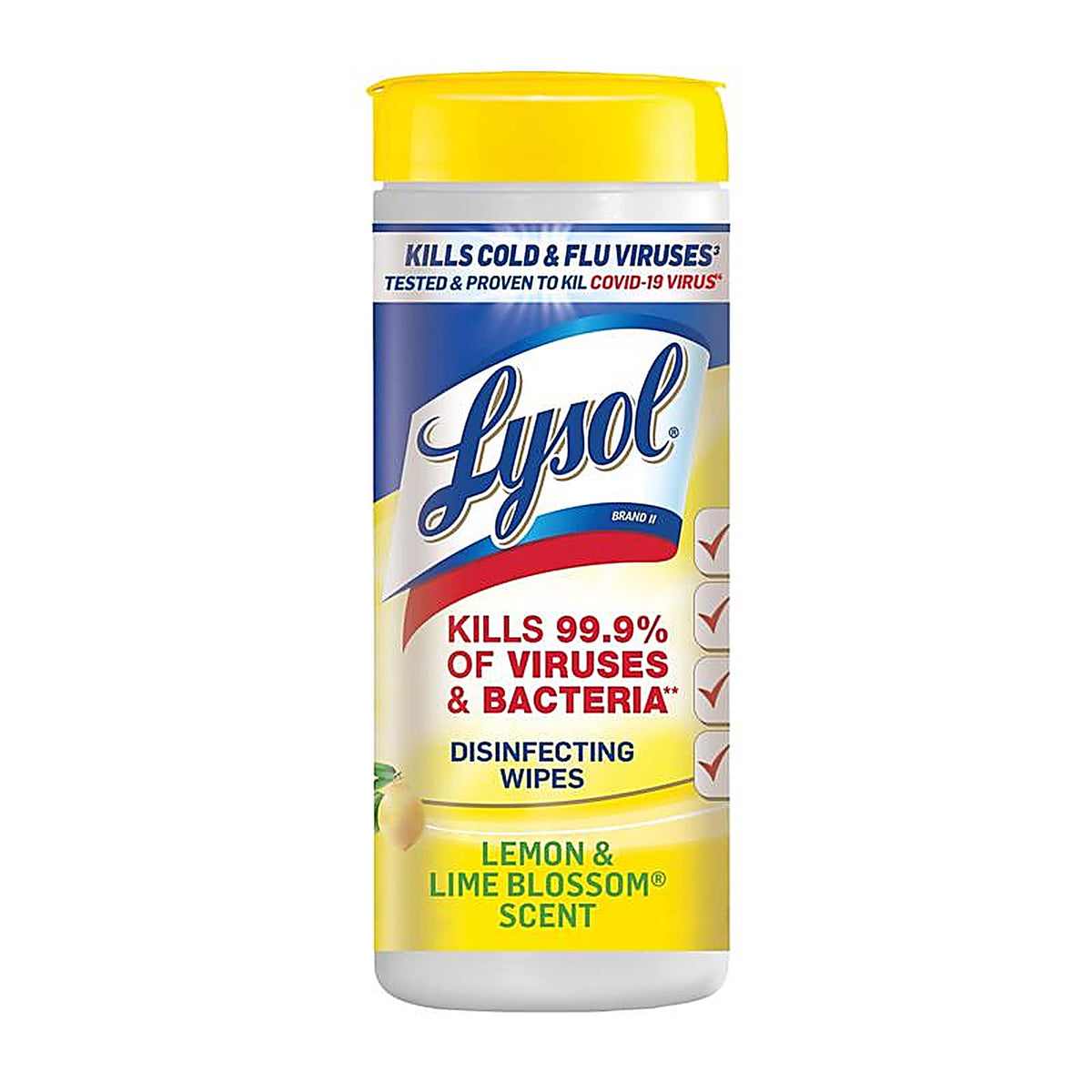 Lysol 1920081145 Lemon & Lime Blossom Scent Disinfecting Wipes 35 ct 1 pk