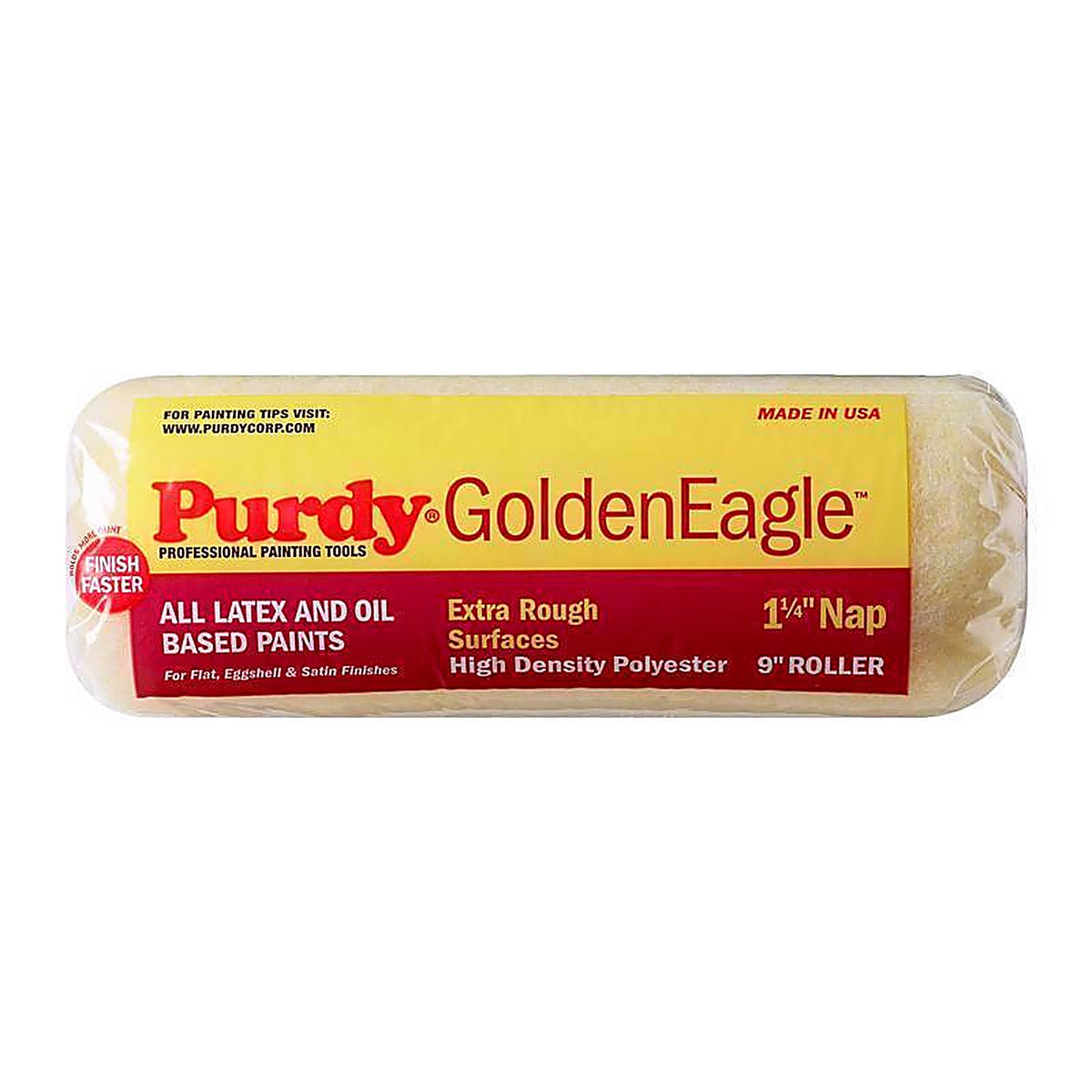 Purdy 144608097 Golden Eagle Polyester 9 in. W X 1-1/4 in. S Regular Paint Roller Cover 1 pk