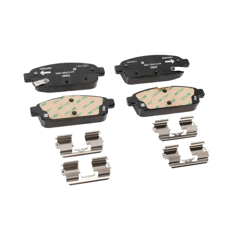 ACDelco 171-1121 Rear Disc Brake Pad Set with Clips 13408579