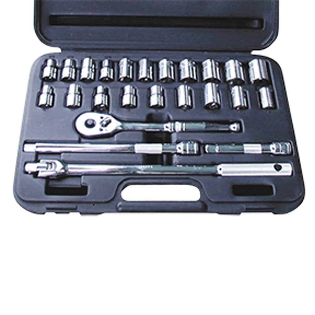 ATD 136021A 24/pc 1/2in. Drive 6 Point SAE & Metric Socket Set