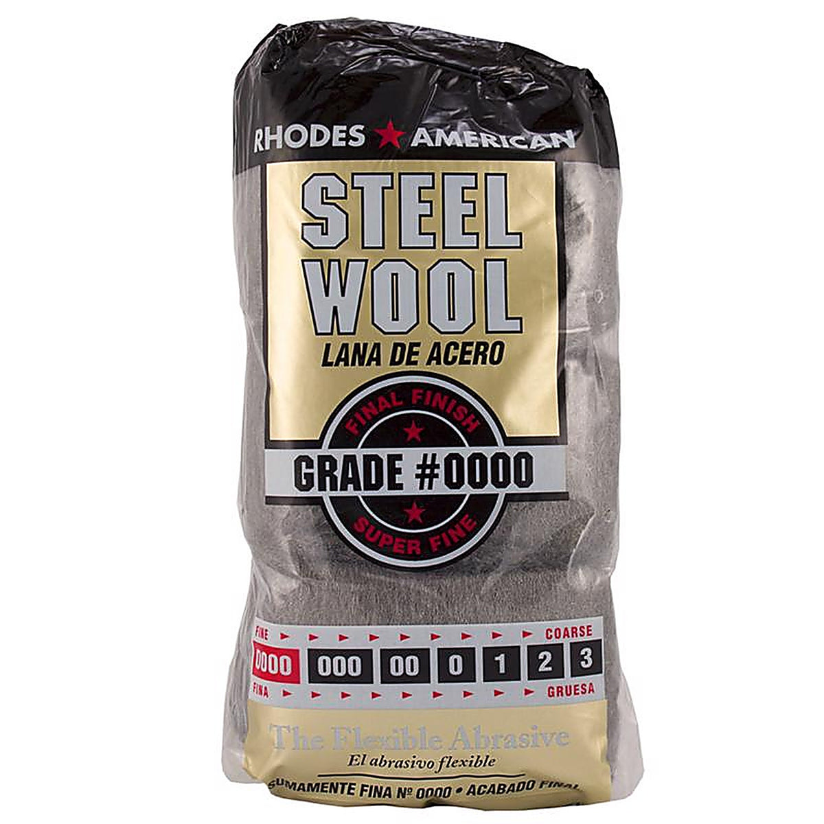Rhodes American 10120000 0000 Grade Super Fine Steel Wool Pad 12/Pack