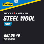 Rhodes American 10121110 0 Grade Fine Steel Wool Pad 12/Pack