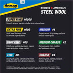 Rhodes American 10121110 0 Grade Fine Steel Wool Pad 12/Pack