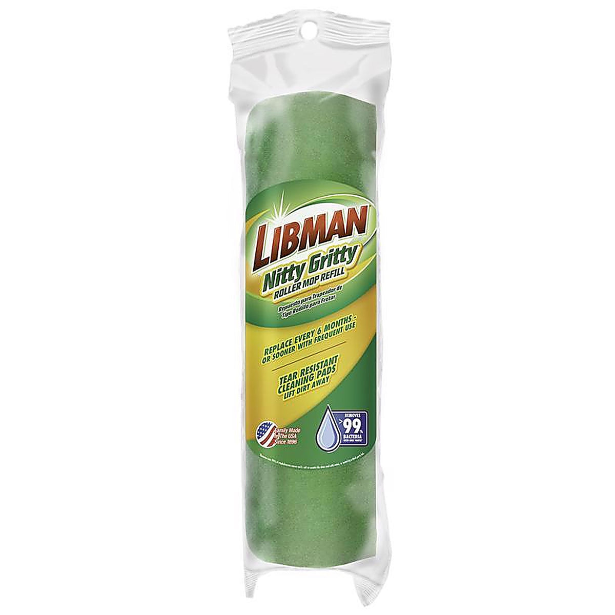 Libman 2011 Nitty Gritty 10 in. Roller Sponge Mop Refill 1 pk