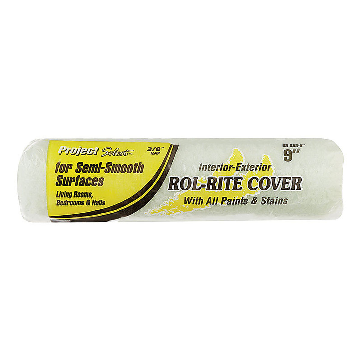 Linzer RR9380900 Project Select Rol-Rite Polyester 9 in. W x 3/8 in. Regular Paint Roller Cover 1/Pack