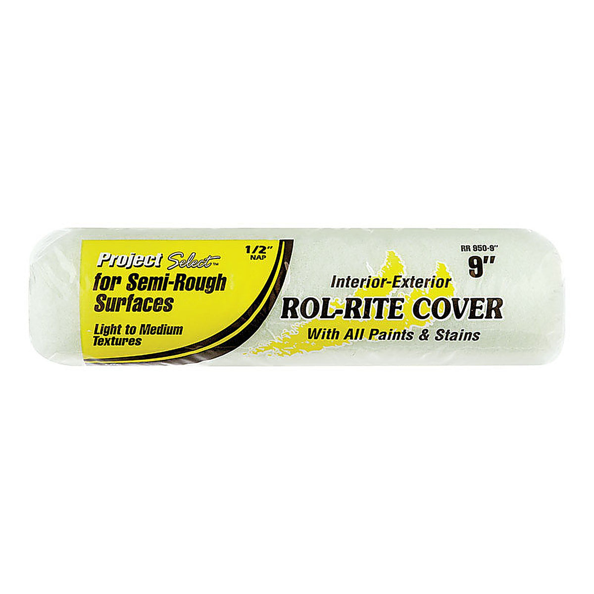 Linzer RR9500900 Project Select Rol-Rite Polyester 9 in. W x 1/2 in. Regular Paint Roller Cover 1/Pack