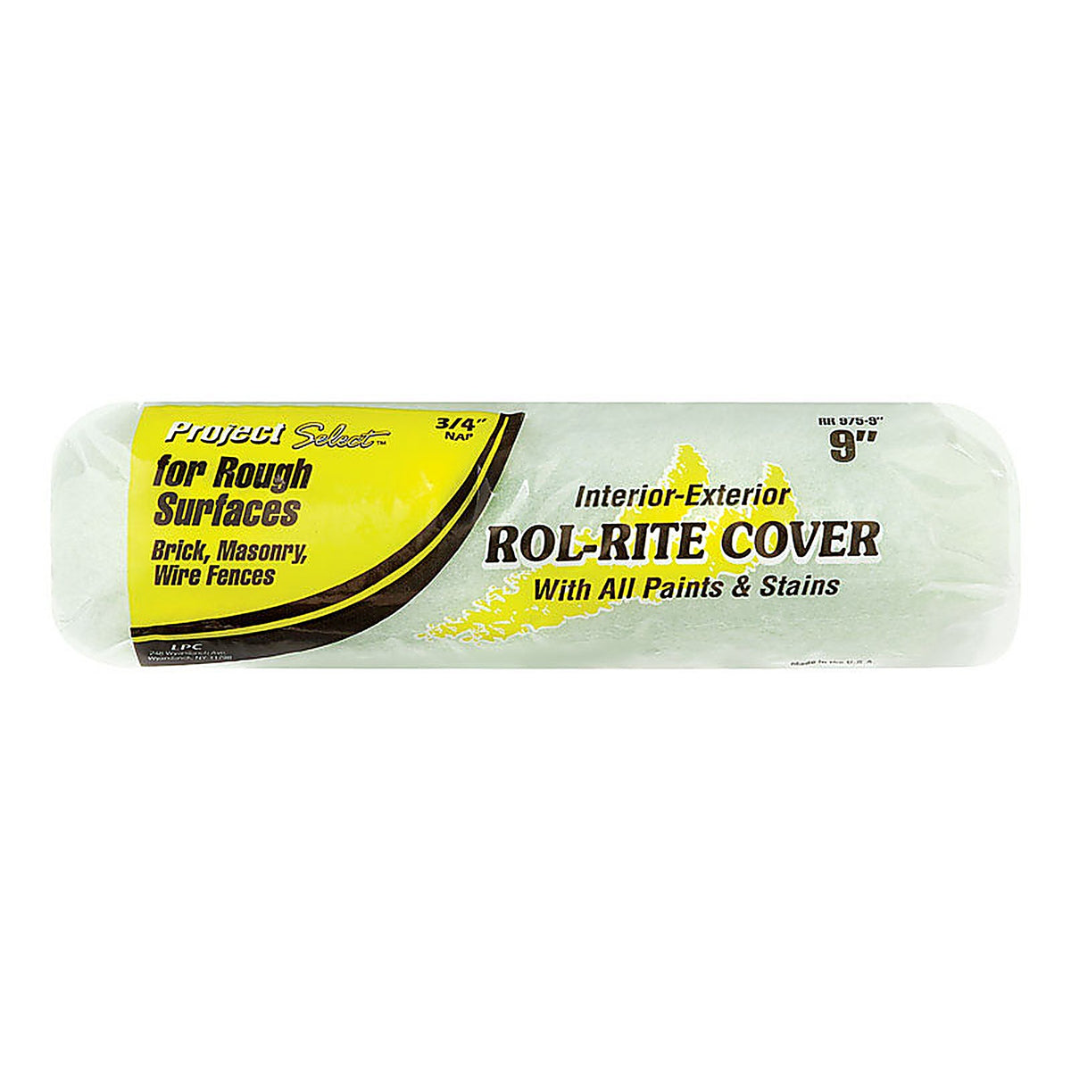 Linzer RR9750900 Project Select Rol-Rite Polyester 9 in. W x 3/4 in. Regular Paint Roller Cover 1/Pack